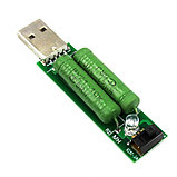 USB тестер напряжения, тока и емкости аккумулятора с эталонной нагрузкой на 1 и  2 ампера, фото 2