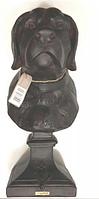 Скульптура голова Ретривера цвет черный 18х14х31 см. Голландия.