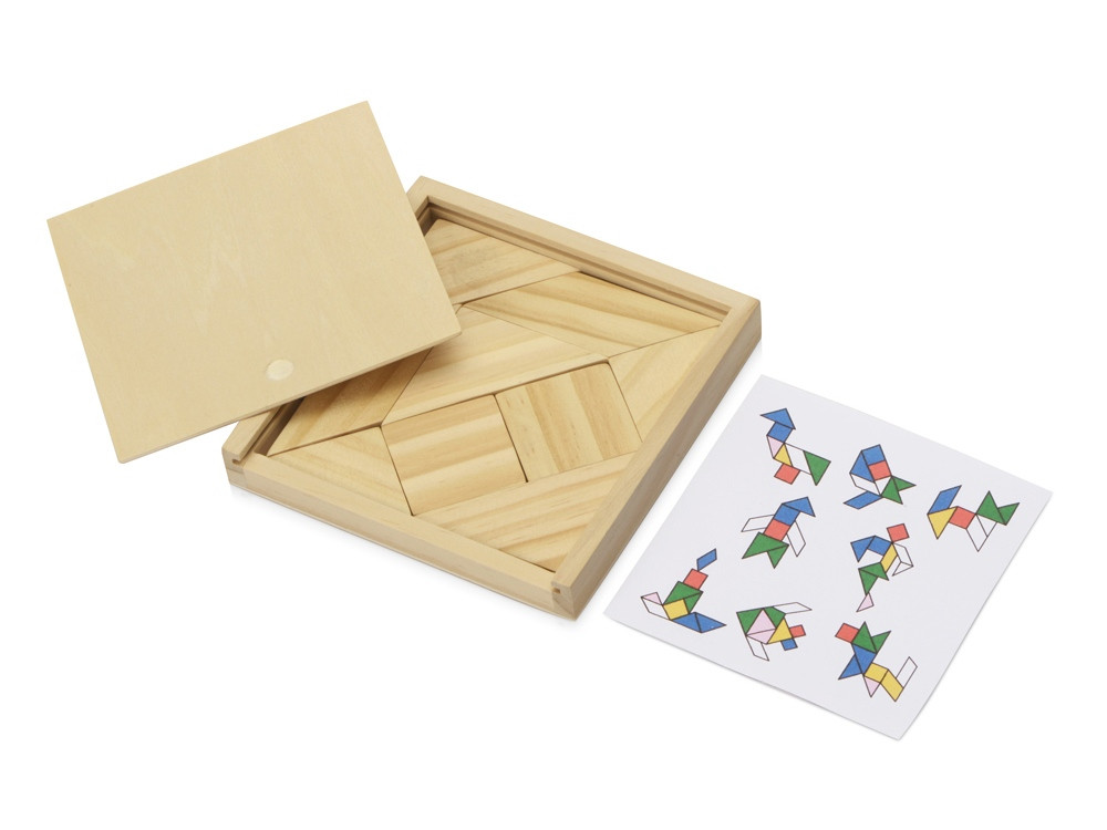 Деревянная головоломка в коробке Tangram - фото 1 - id-p89790830