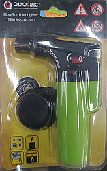 Горелка газовая, паяльник Turbo qiaoling Ql-001, зеленый