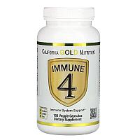 Иммун 4, 180 капсул (Immune-4), cредство для укрепления иммунитета, California Gold Nutrition,