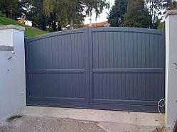 Распашные ворота ALUTECH Prestige