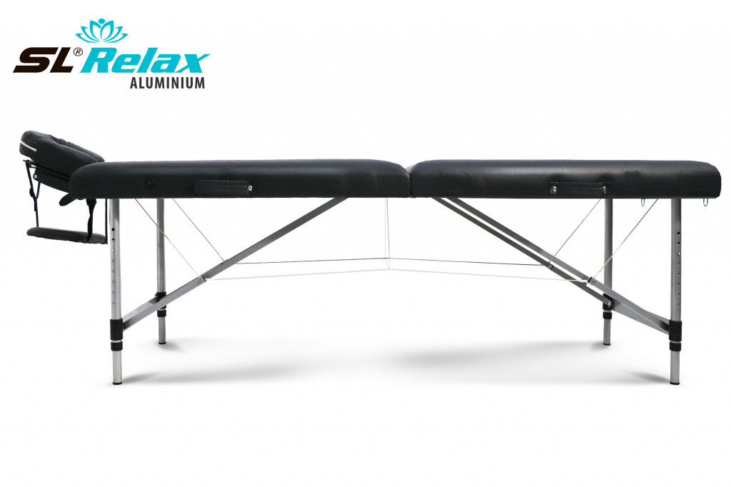 Массажный стол складной Aluminium, черный BM2723-1 - фото 4 - id-p89801007