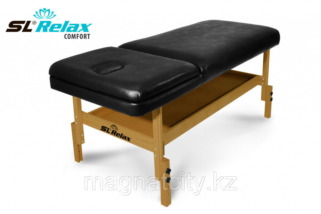 Массажный стол стационарный Comfort Черный (Black) - фото 7 - id-p89801178