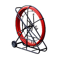 Устройство для затяжки (протяжки) кабеля на тележке  D=11mm  L=150m  красного цвета