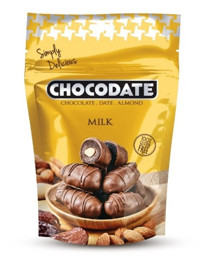 Финики в шоколаде МОЛОЧНЫЙ Chocodate Exclusive Real Milk 100g Pouch V2