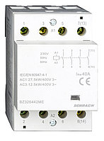 Модульный контактор 40A, 4 НО, 230В переменного тока
