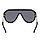 Солнцезащитные очки авиаторы UV-400 Fendi серебристые с зеркальным отражением, фото 3
