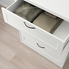 Комод с 4 ящиками СОНГЕСАНД белый 82x104 см ИКЕА, IKEA, фото 5