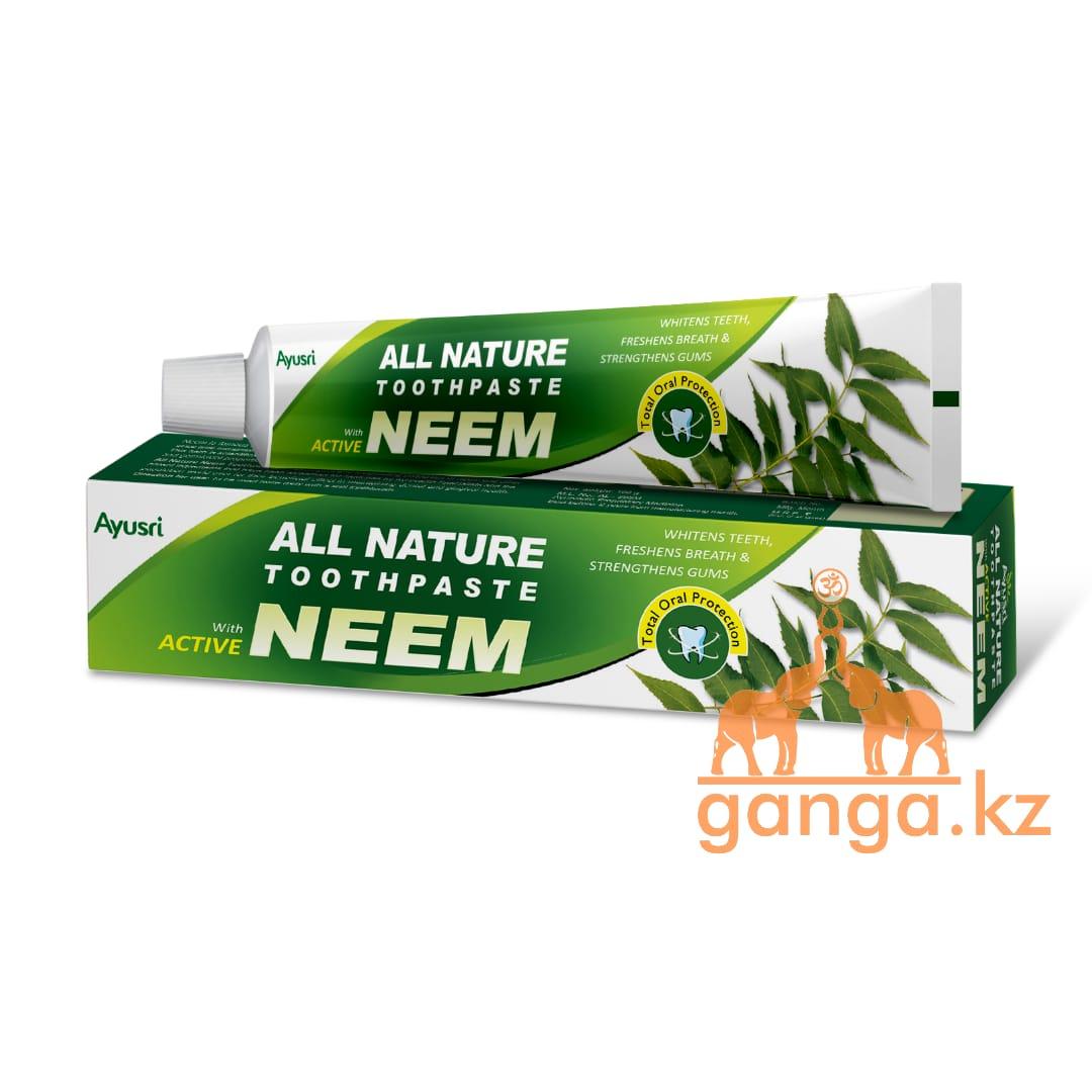 Аюрведическая зубная паста с Нимом (Neem toothpaste AYUSRI), 100 грамм