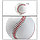 Бейсбольный мяч тренировочный твердый белый с диаметром 7 см, фото 3