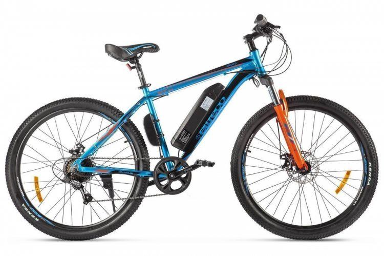 Велогибрид Eltreco XT 600 D (Сине-оранжевый) - фото 1 - id-p86926859