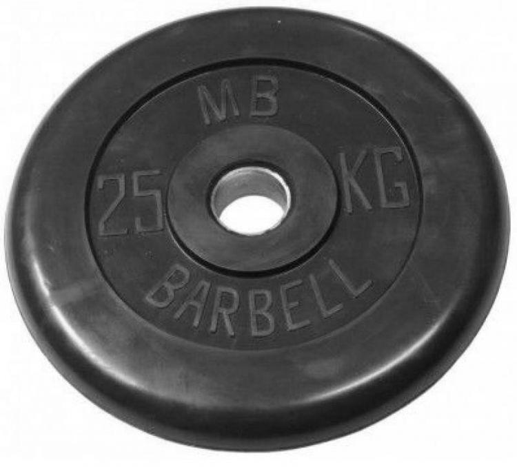 Диск Barbell черный обрезиненный 31 мм (10 кг) - фото 8 - id-p74111918