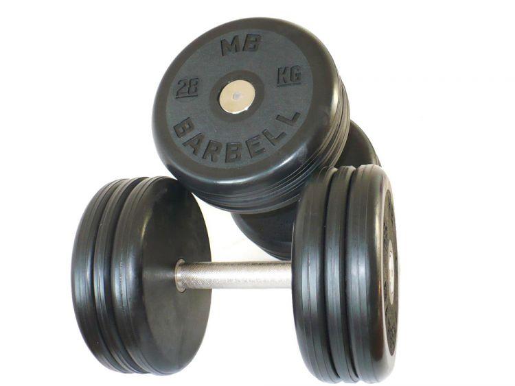 Гантель обрезиненная MB Barbell от 3,5 до 81 кг (поштучно) (51 кг)