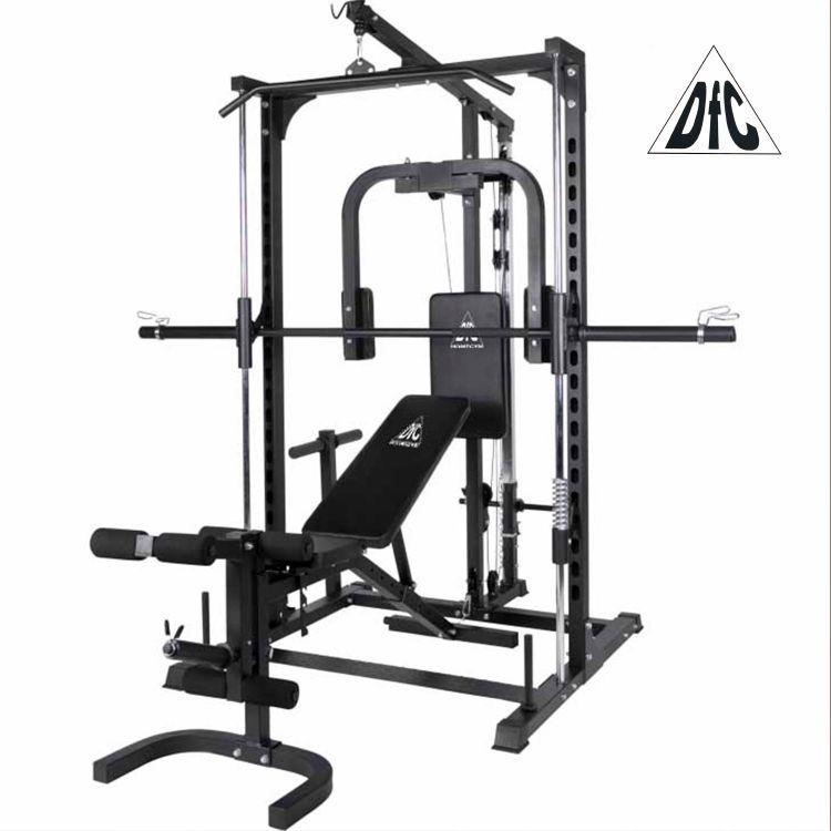 Силовой комплекс со скамьей на базе машины Смита DFC Homegym D943 - фото 1 - id-p73508425