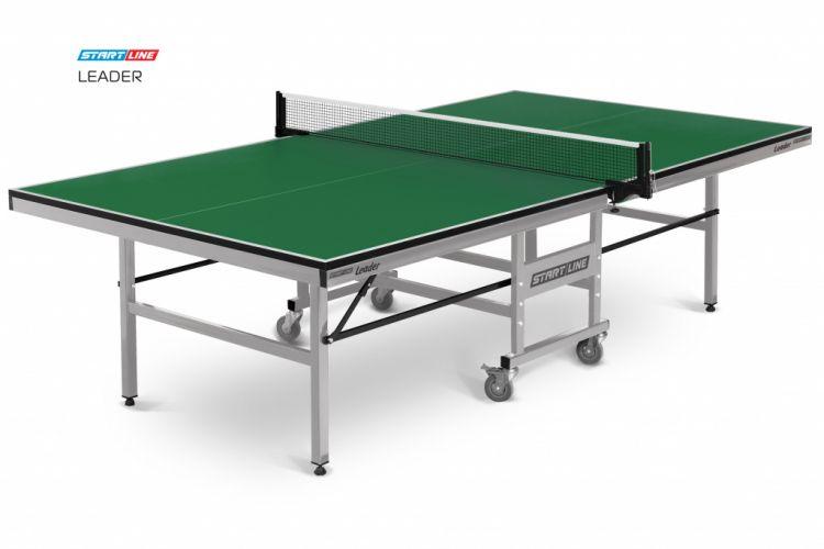 Теннисный стол Start Line Leader без сетки (Зеленый)
