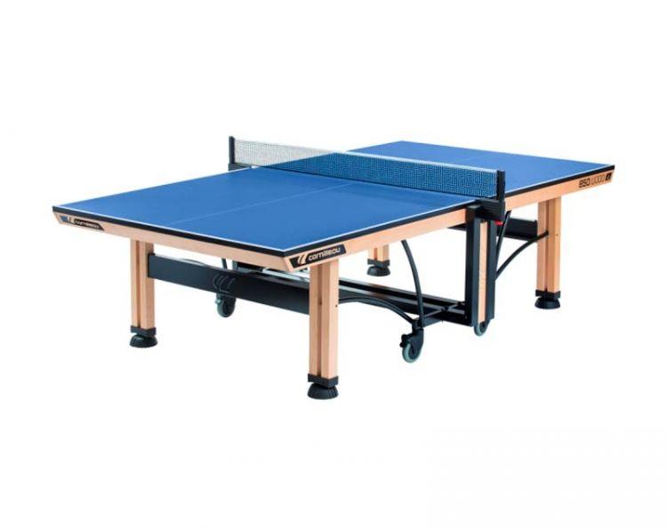 Теннисный стол профессиональный Cornilleau Competition 850 WOOD ITTF синий - фото 1 - id-p38364901