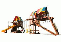 Игровой комплекс с башней Rainbow Sunshine Clubhouse with Tower RYB