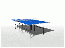Теннисный стол всепогодный WIPS Outdoor Composite 61070 (СТ-ВК) синий