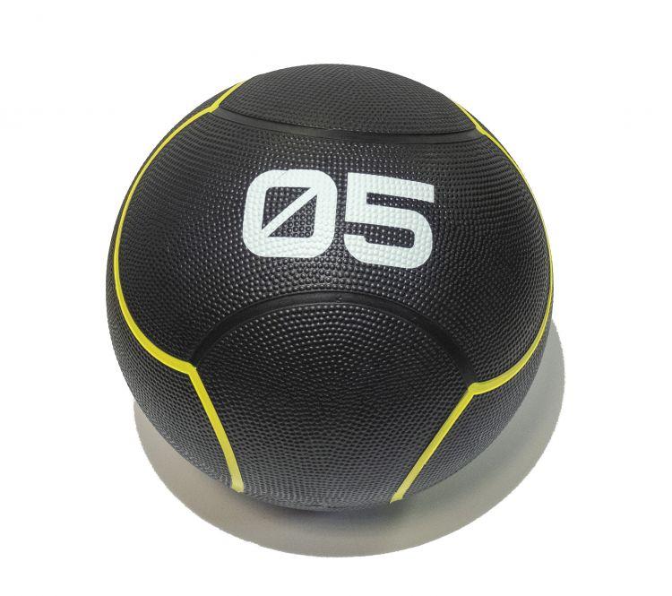 Мяч тренировочный черный от 1кг до 5кг (в ассортименте) (5 кг)