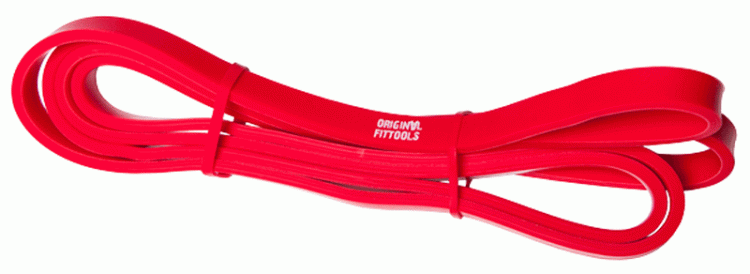 Эспандер ленточный в ассортименте (нагрузка от 5 до 70 кг) Original Fit.Tools (13 мм красный) - фото 1 - id-p38365413