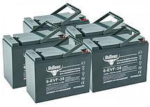 Комплект тяговых гелевых аккумуляторов RuTrike 6-EVF-38 (60V38A/H C3)