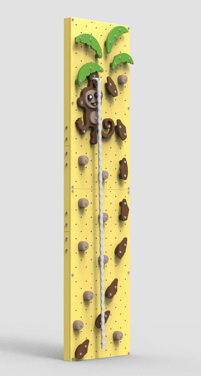 Детский скалодром Джунгли Зовут (ширина 0,6 метра) (Желтый), фото 1