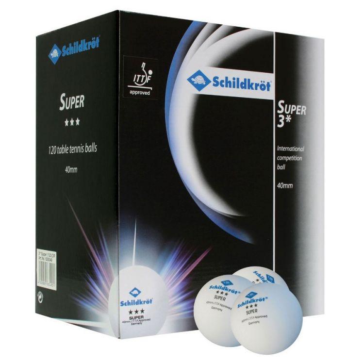 Мячики для настольного тенниса DONIC Super 3, 120 шт, белый, фото 1