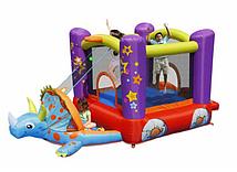 Надувной батут с горкой Happy Hop 9122 (Динозаврик)