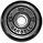 Диск олимпийский Barbell черный обрезиненный (15 кг), фото 2