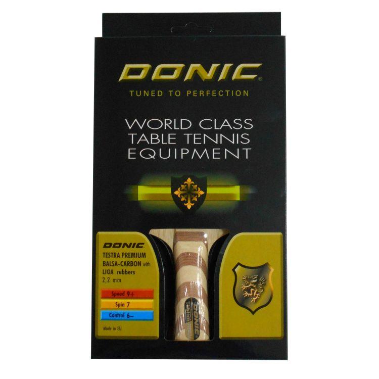 Теннисная ракетка Donic Testra Premium With Liga Rubbers