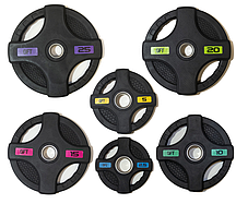 Диск олимпийский Original FitTools черный обрезин. (1,25 кг)