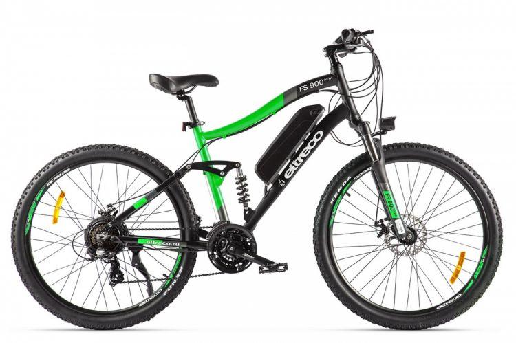 Велогибрид Eltreco FS900 NEW (Черно-зеленый)
