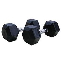 Гантель гексагональная обрез. DFC Hex DB001 от 1-50 кг (пара) (4 кг)
