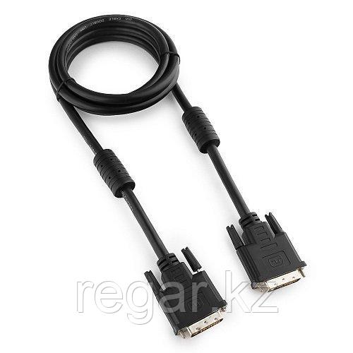 Кабель DVI-D single link Cablexpert CC-DVI-BK-6, 19M/19M, 1.8м, черный, экран, феррит.кольца, пакет