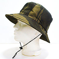 Шляпа для рыбалки охоты и походов с ветрозащитной веревкой оливковый камуфляж