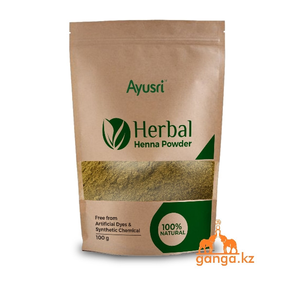 Натуральная хна (Herbal Henna Powder AYUSRI), 100 гр