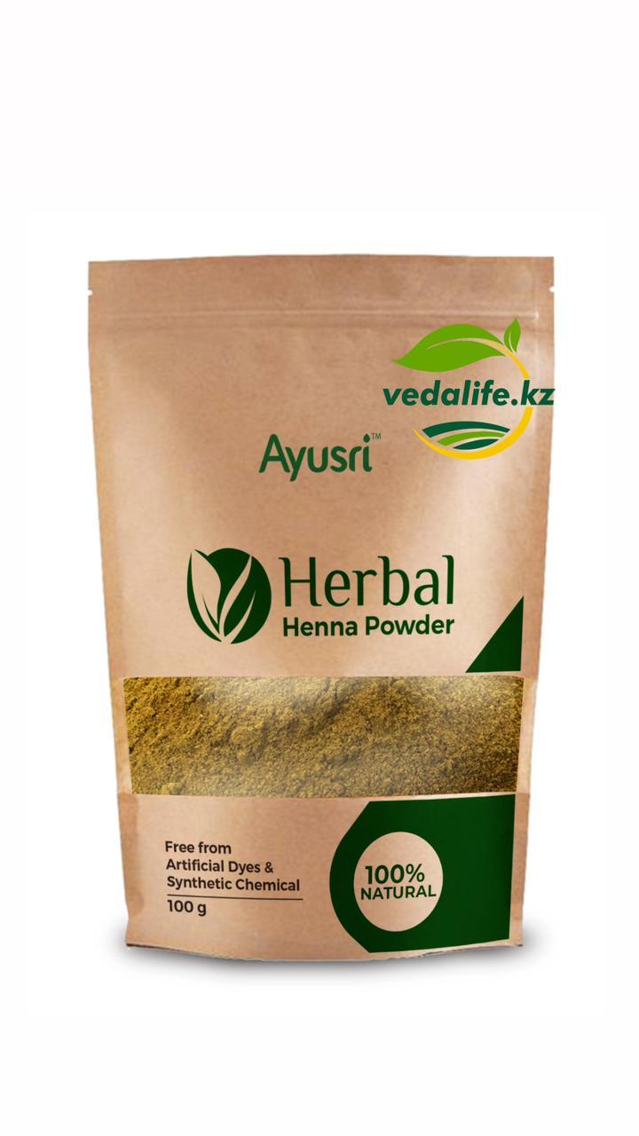 Натуральная хна (Herbal Henna Powder AYUSRI), 100 гр - фото 1 - id-p89878441