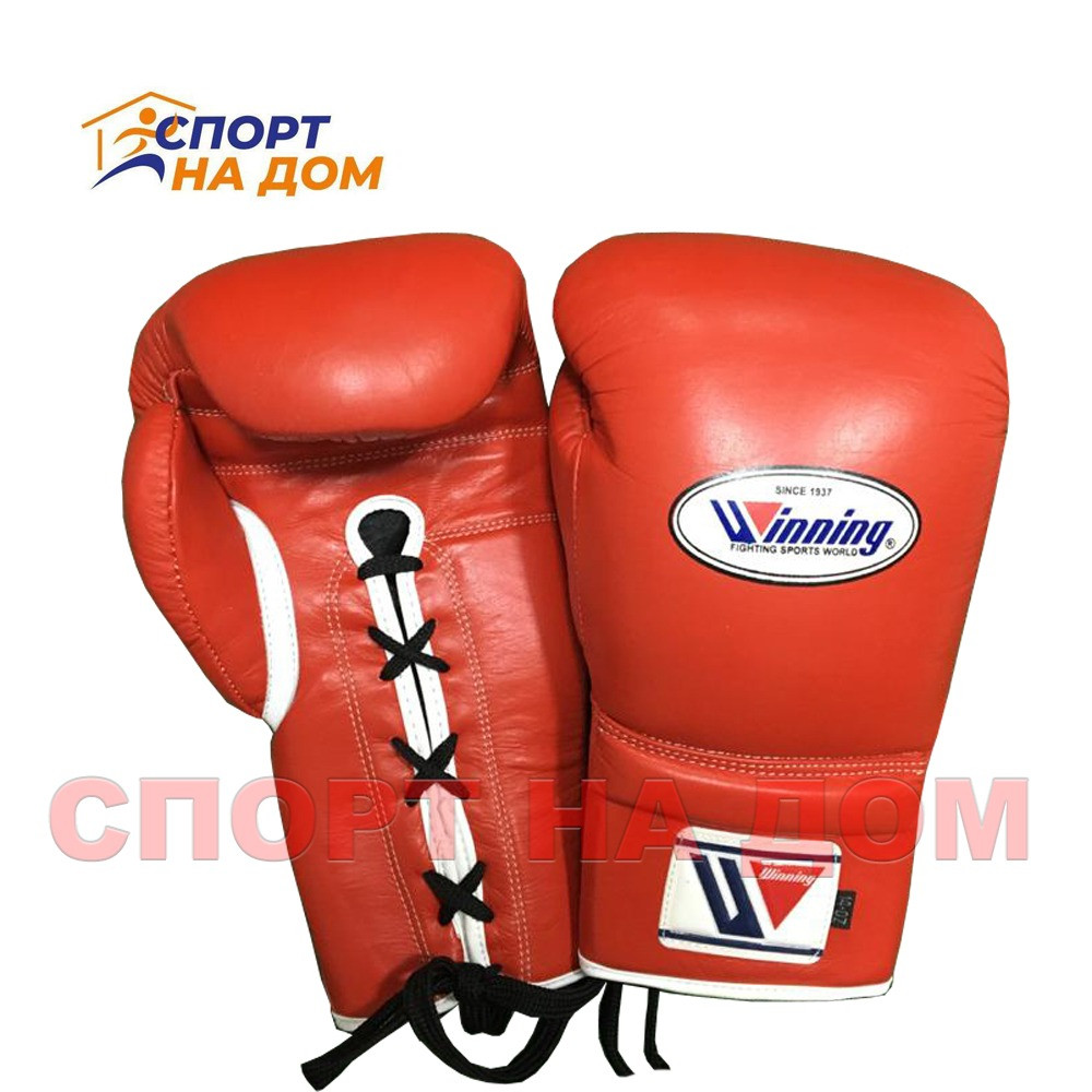 Бокс перчатки Winning (красные) 14 OZ - фото 1 - id-p89878318