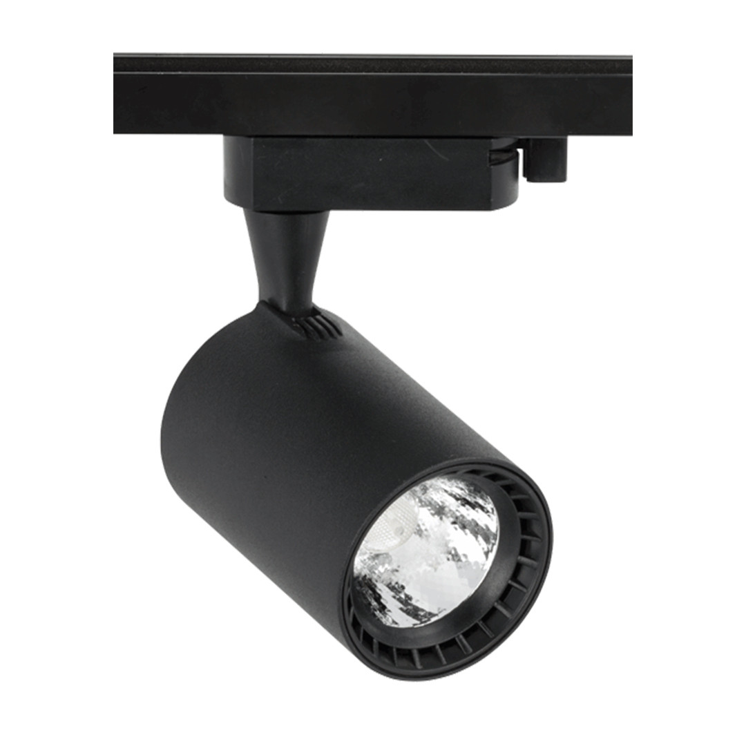 Поворотный светильник направленного освещения LED D88 CYLINDER 20W 3000K BLACK TRACK (TEKL)