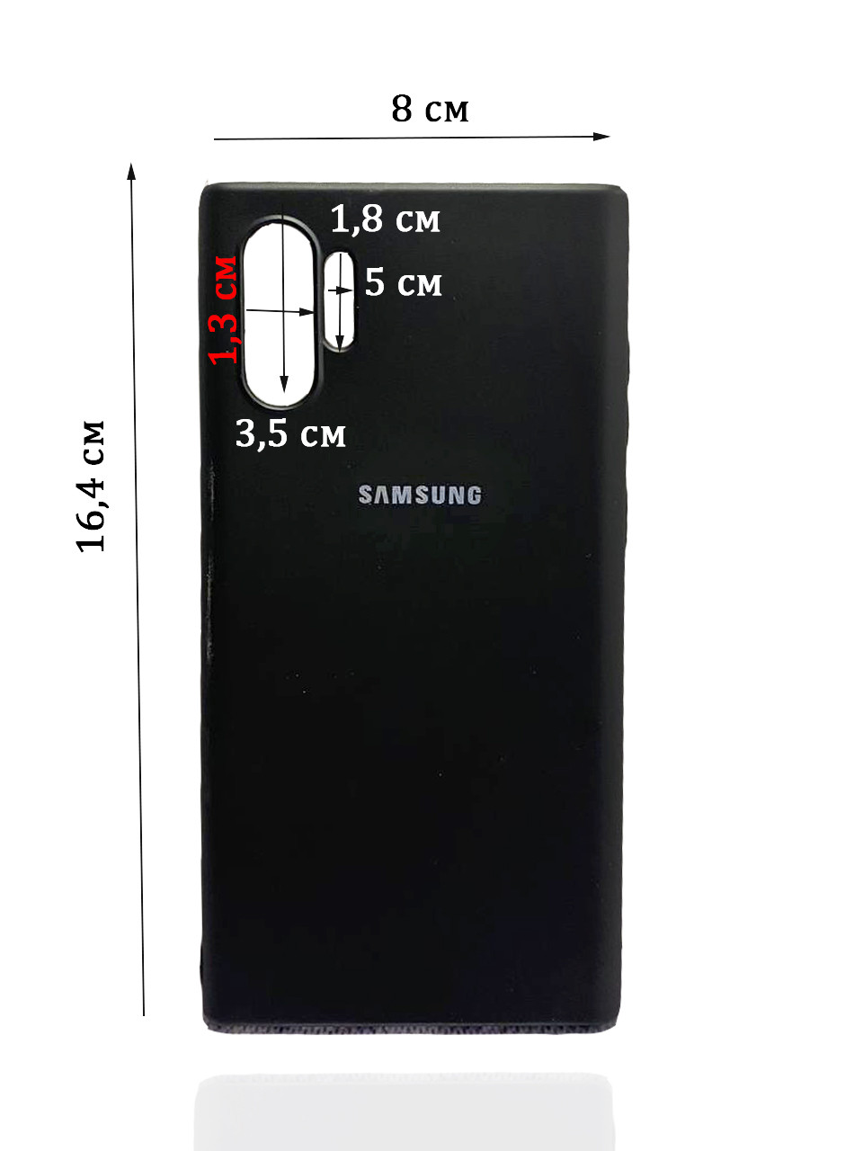 Чехол для смартфона гелевый матовый для Samsung Note10 Plus черный - фото 2 - id-p89884673