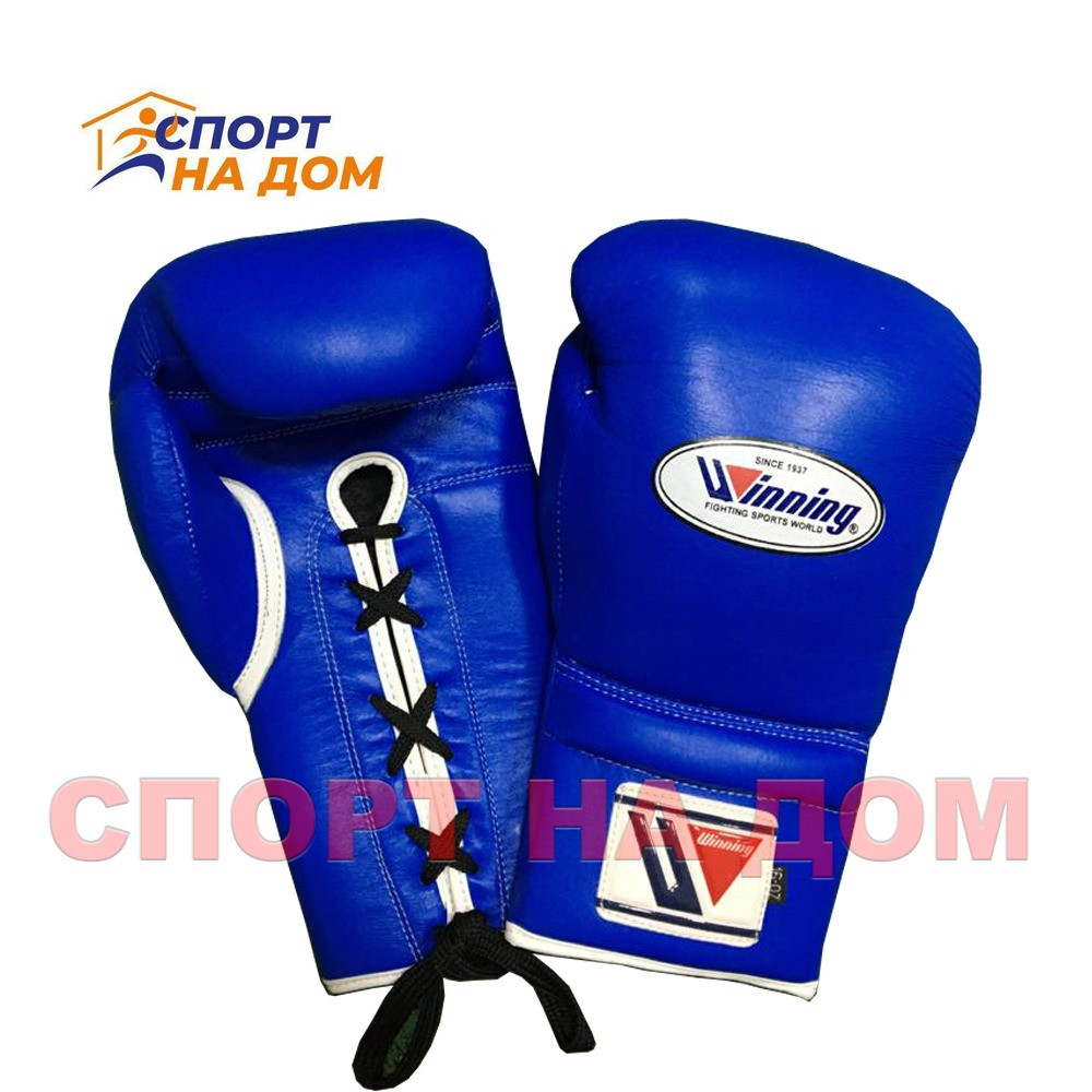 Бокс перчатки Winning (синие) 14 OZ