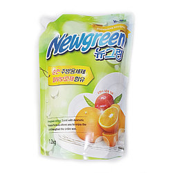 Средство для мытья посуды (Апельсин) Newgreen Dishwashing Detergent, 1.2л