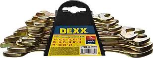 DEXX 8 шт, 8 - 24 мм, набор ключей гаечных рожковых 27018-H8