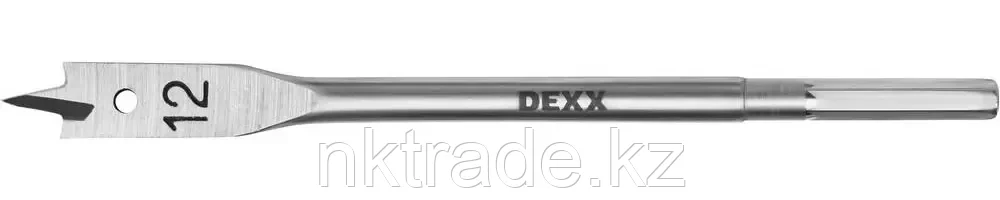 DEXX12 x 152 мм, шестигранный хвостовик, сверло перовое по дереву 2945-12