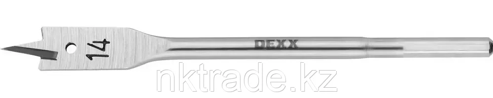 DEXX14 x 152 мм, шестигранный хвостовик, сверло перовое по дереву 2945-14 - фото 1 - id-p61497033