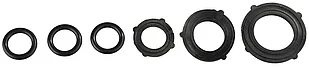 GRINDA 6 шт., набор резиновых прокладок для переходников 3 шт., для адаптеров 3 шт. (1/2",3/4",1")