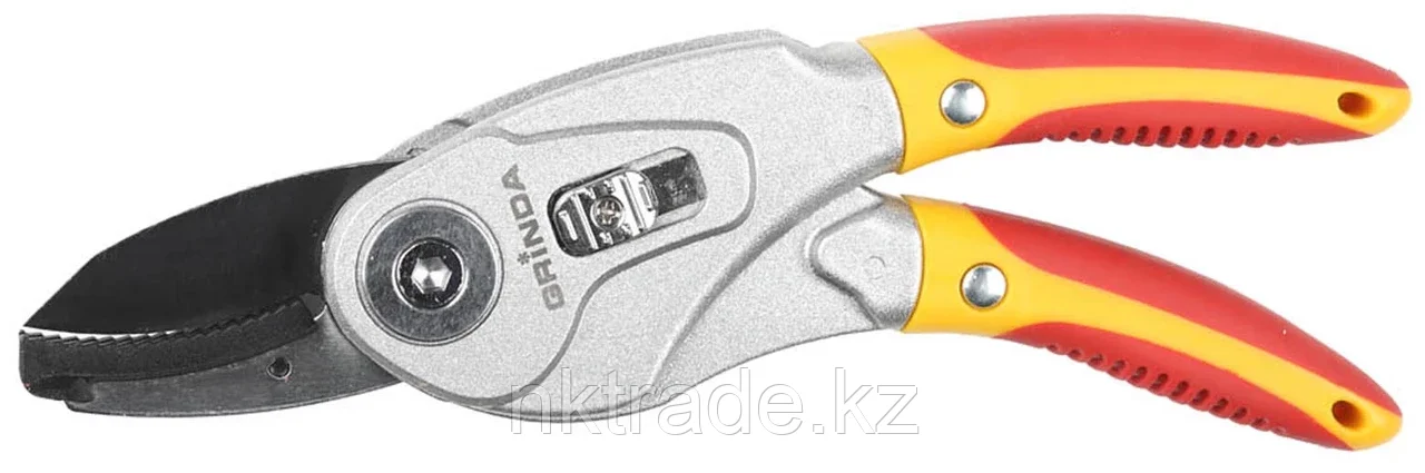 GRINDA 185 мм, трансформер, 2 положения: плоскостной и контактный, с алюминиевыми рукоятками, универсальный