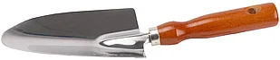 GRINDA 290 мм, нержавеющая сталь, деревянная ручка, совок посадочный широкий 8-421111_z01