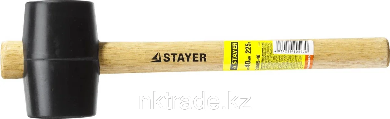 STAYER 225 г, киянка резиновая черная с деревянной ручкой 20505-40 - фото 2 - id-p61488334